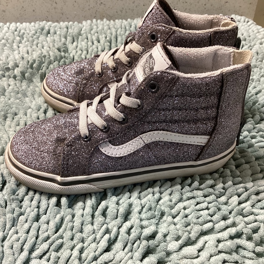 Vans Sk8 Hi Zip Glitter purple
